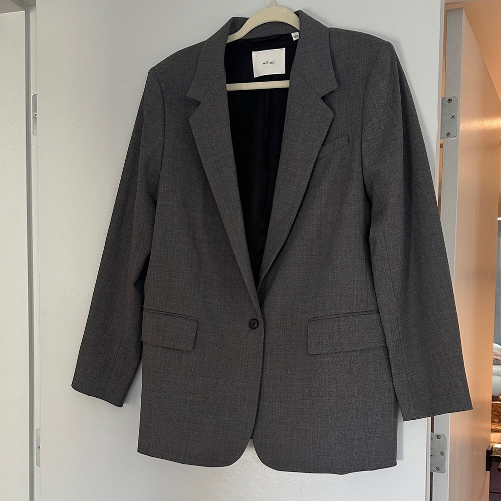 Wilfred Charcoal Blazer like new barely worn!